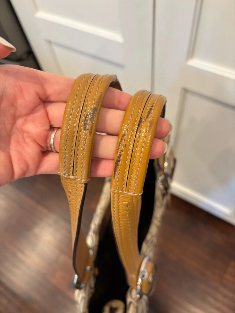 Coach SOHO Signature Jacquard Satchel - Picture 10 of 13